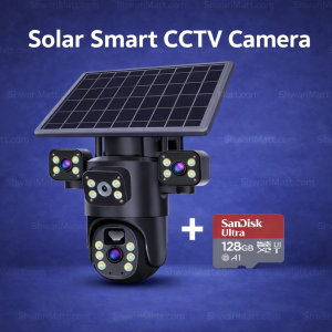 Triple-Lens CCTV + 128GB Memcard